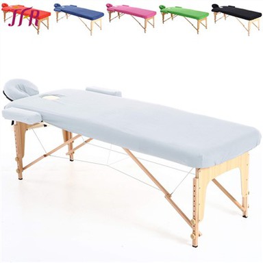 Masažo stalo užvalkalas su anga veidui